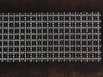 Antique Japanese Ise Katagami Paper Kimono Stencil Katazome Grid Pattern A854