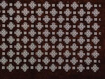 Antique Japanese Ise Katagami Paper Kimono Stencil Katazome Igeta Hash Well A875