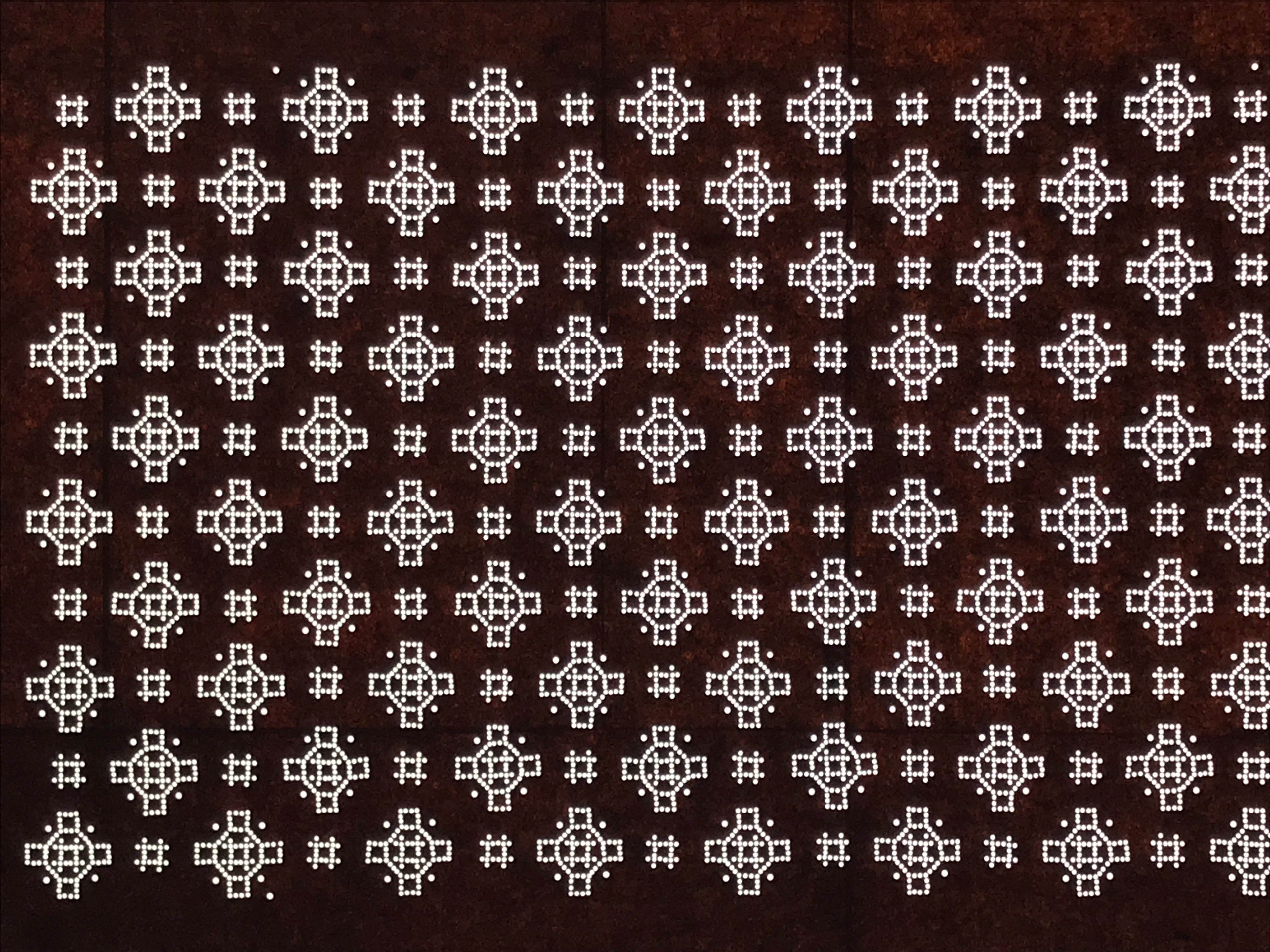 Antique Japanese Ise Katagami Paper Kimono Stencil Katazome Igeta Hash Well A875
