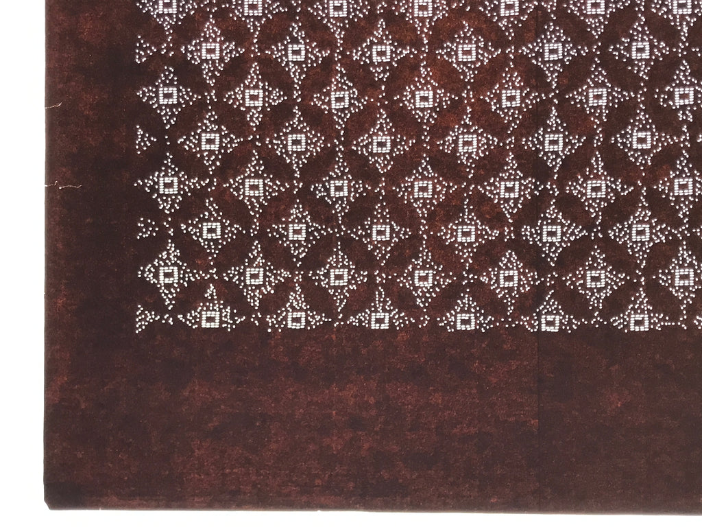 Antique Japanese Ise Katagami Paper Kimono Stencil Katazome Shippo Design A844