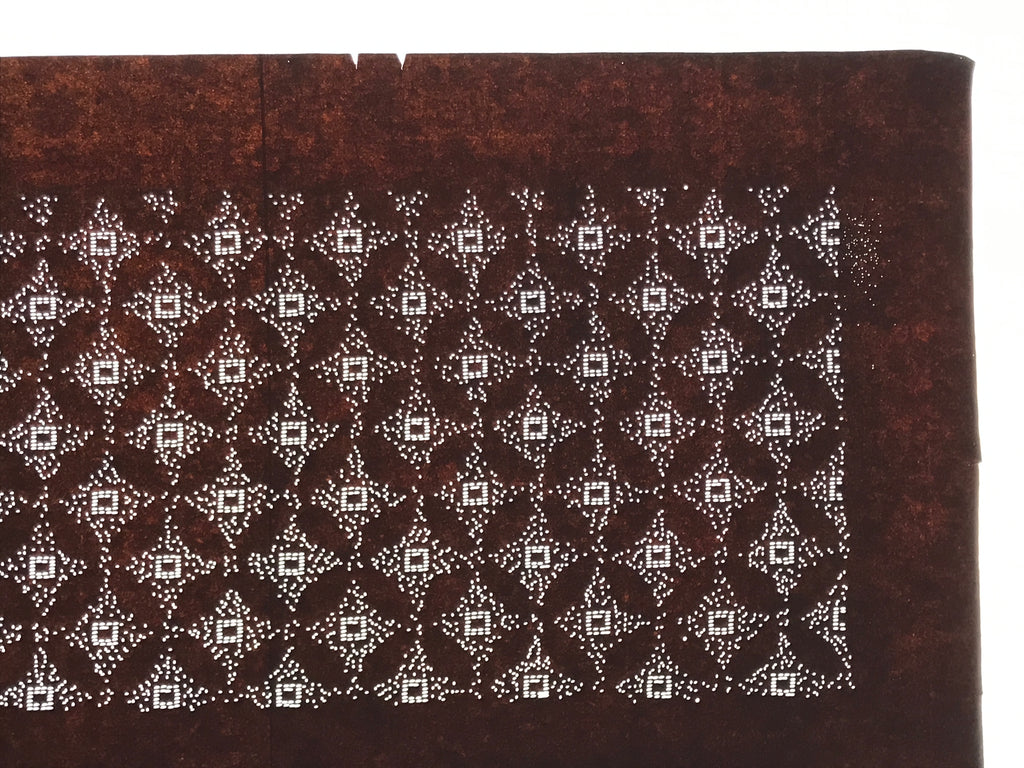Antique Japanese Ise Katagami Paper Kimono Stencil Katazome Shippo Design A844