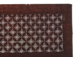 Antique Japanese Ise Katagami Paper Kimono Stencil Katazome Shippo Design A844
