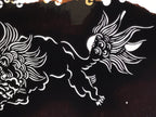 Antique Japanese Ise Katagami Paper Kimono Stencil Katazome Shishi Lion A825