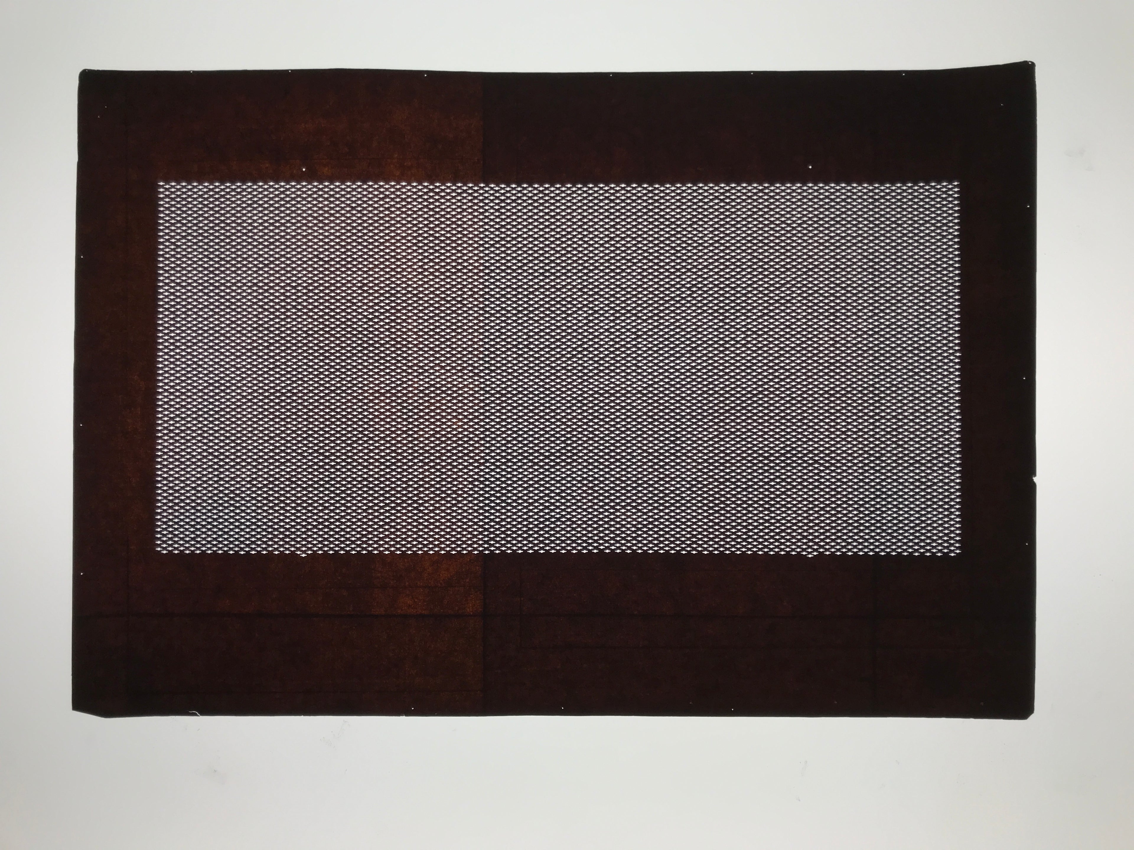Antique Japanese Ise Katagami Paper Kimono Stencil Katazome Small Diamonds A861