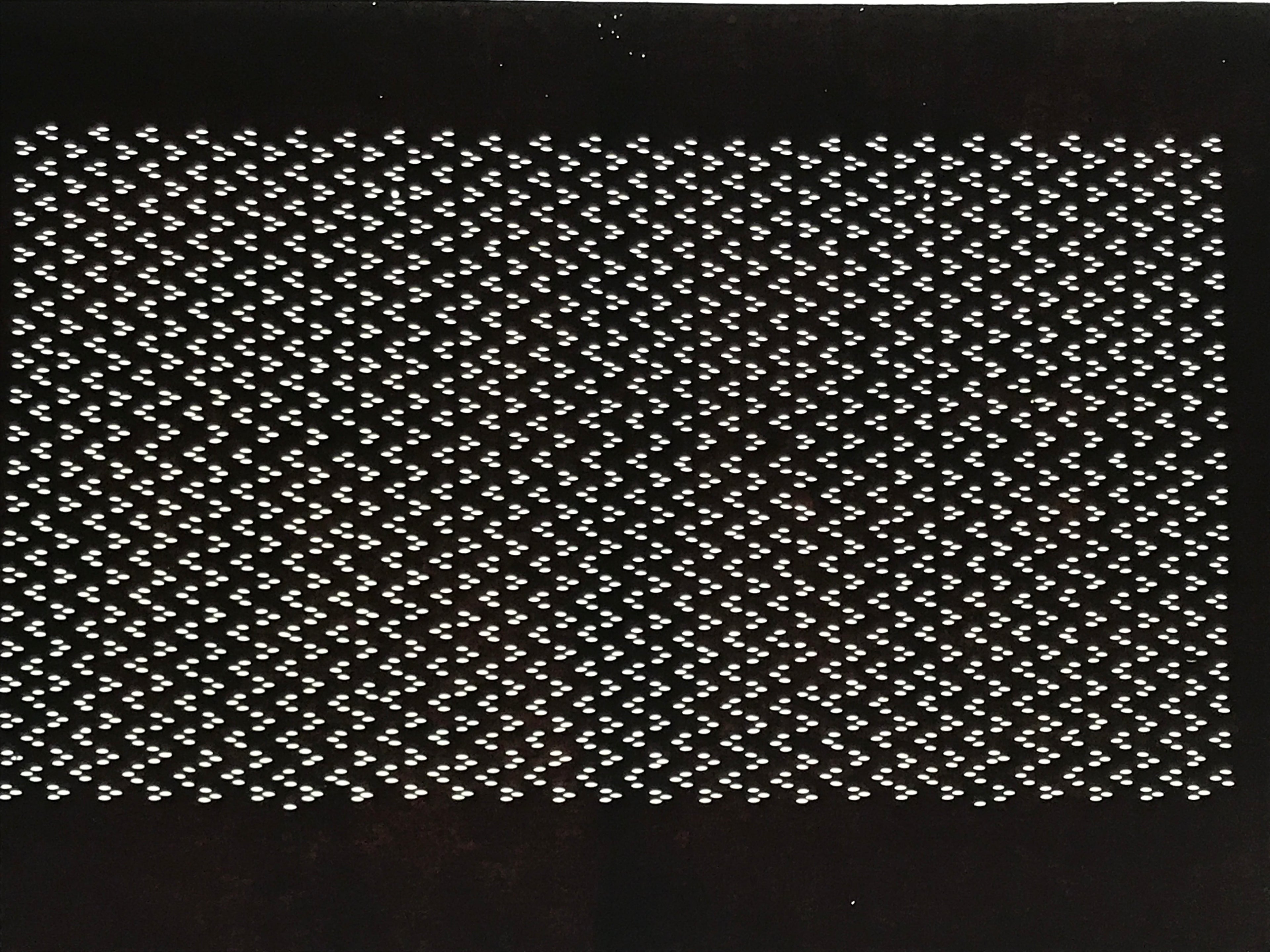 Antique Japanese Ise Katagami Paper Kimono Stencil Katazome Small Oval Dots A860