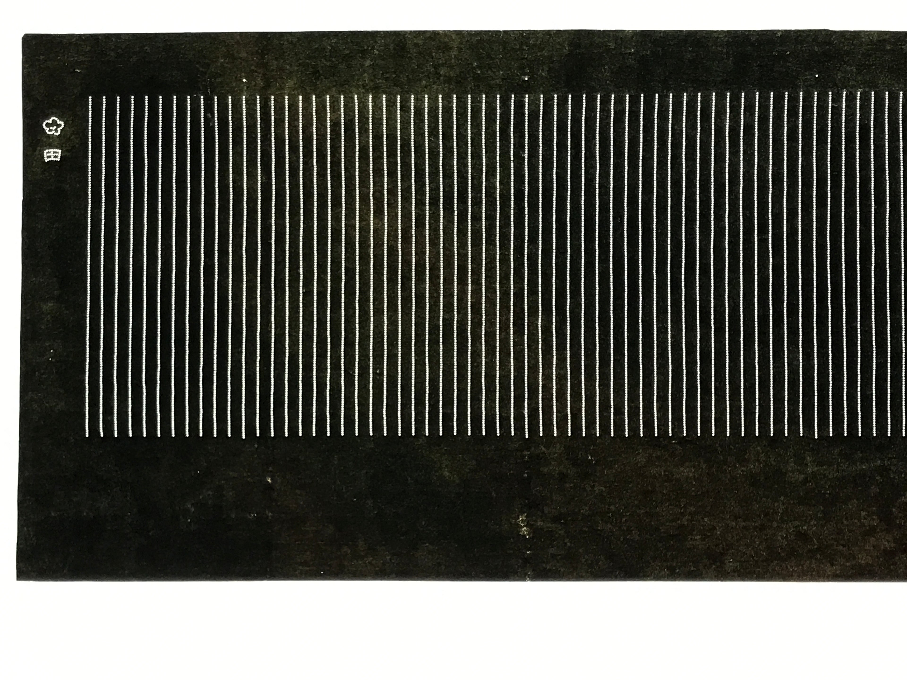 Antique Japanese Ise Katagami Paper Kimono Stencil Katazome Vertical Lines A826