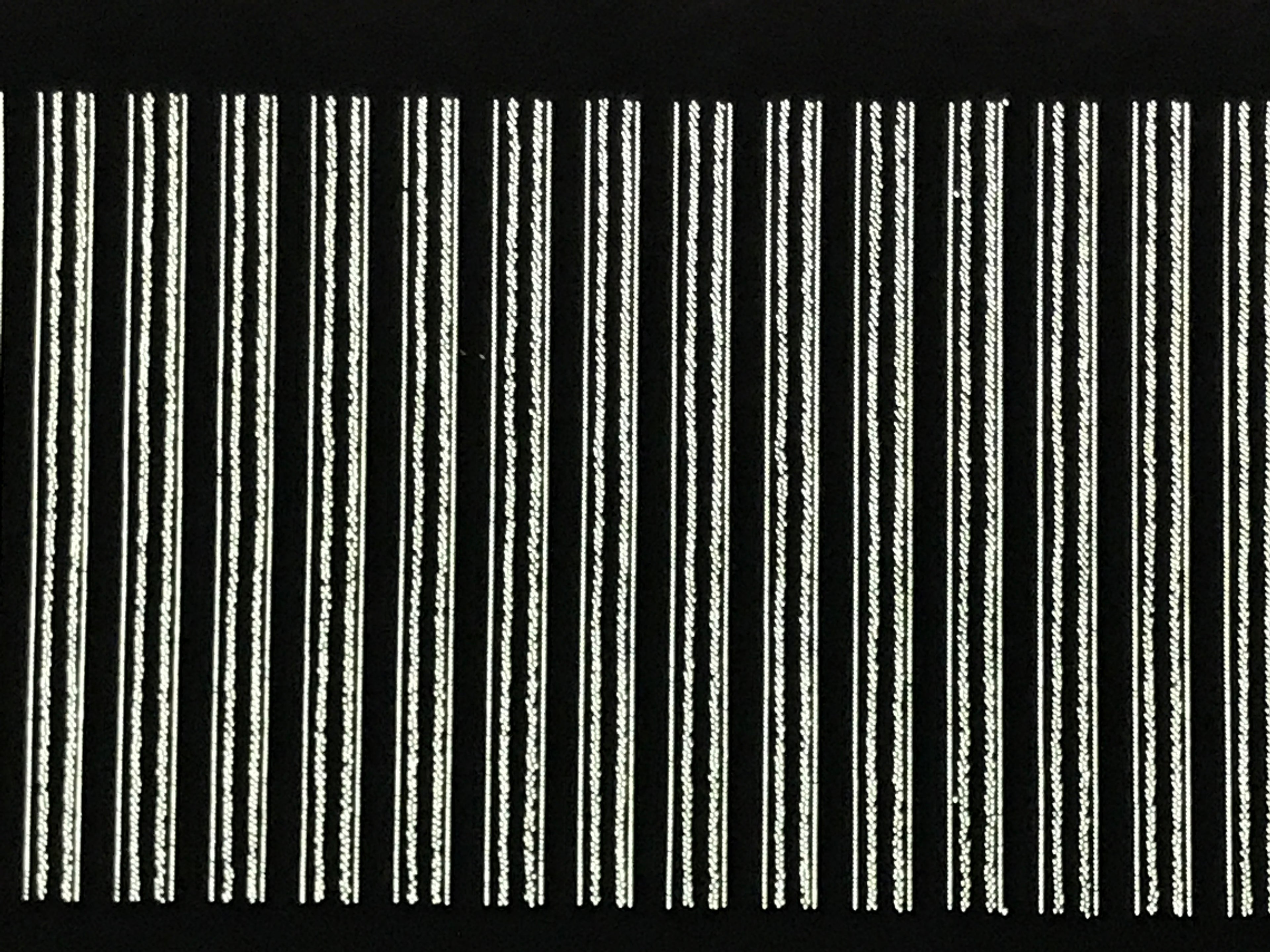 Antique Japanese Ise Katagami Paper Kimono Stencil Katazome Vertical Stripe A837