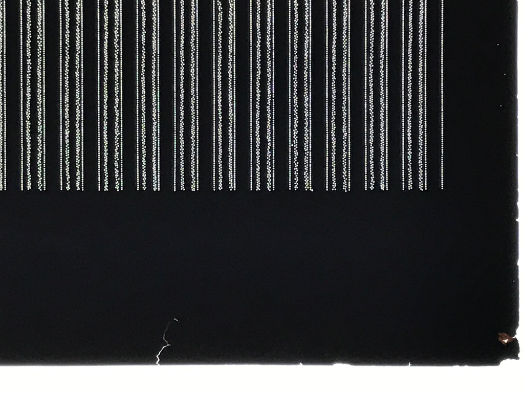 Antique Japanese Ise Katagami Paper Kimono Stencil Katazome Vertical Stripe A837