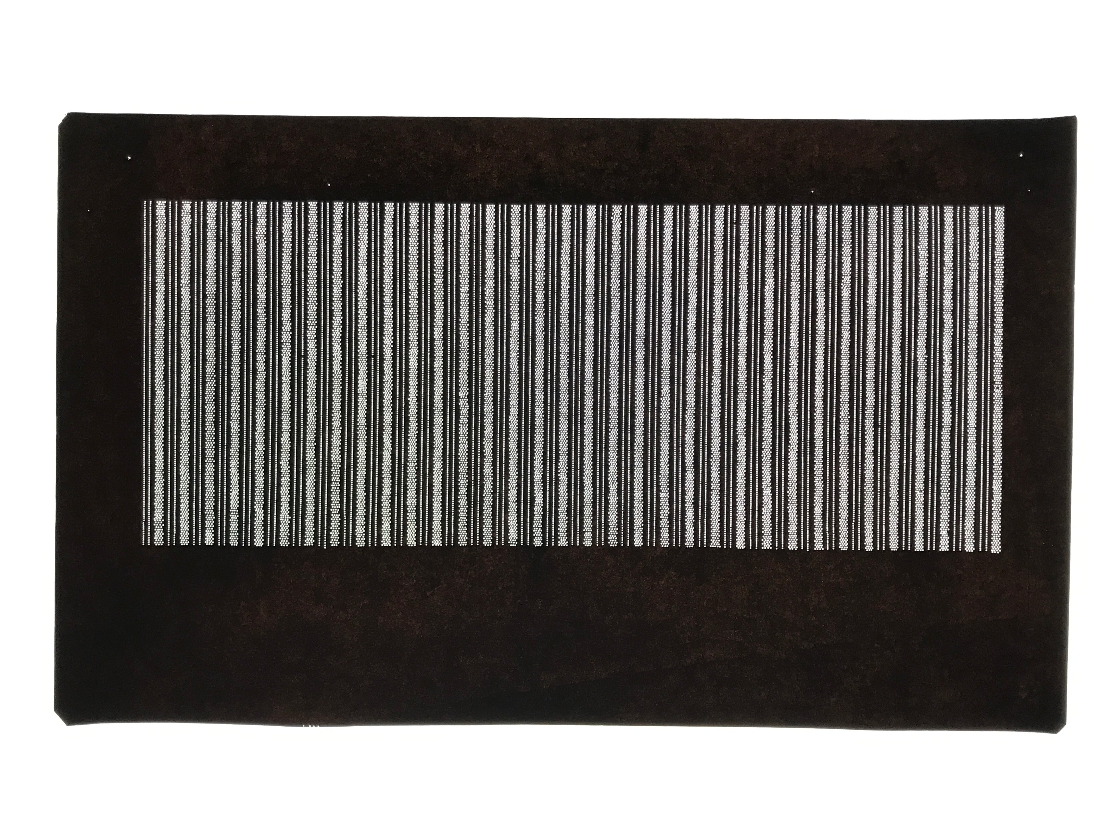 Antique Japanese Ise Katagami Paper Kimono Stencil Katazome Vertical Stripe A885