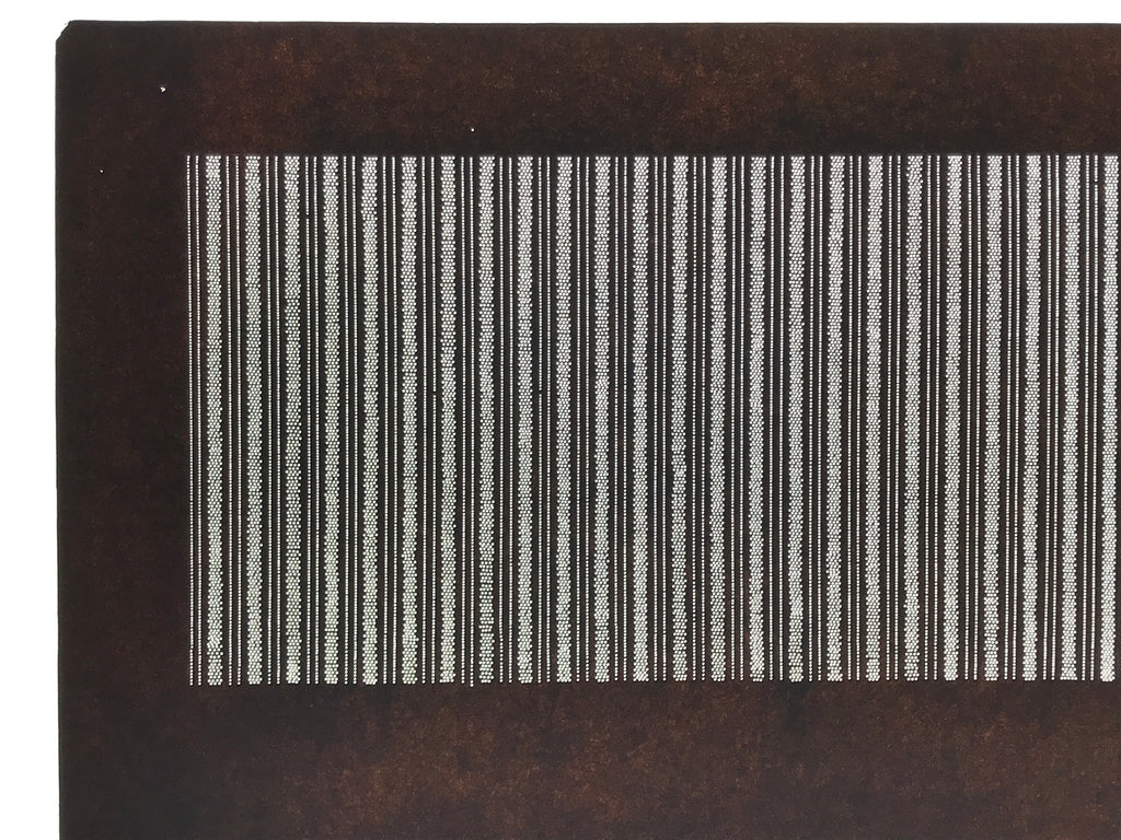 Antique Japanese Ise Katagami Paper Kimono Stencil Katazome Vertical Stripe A885