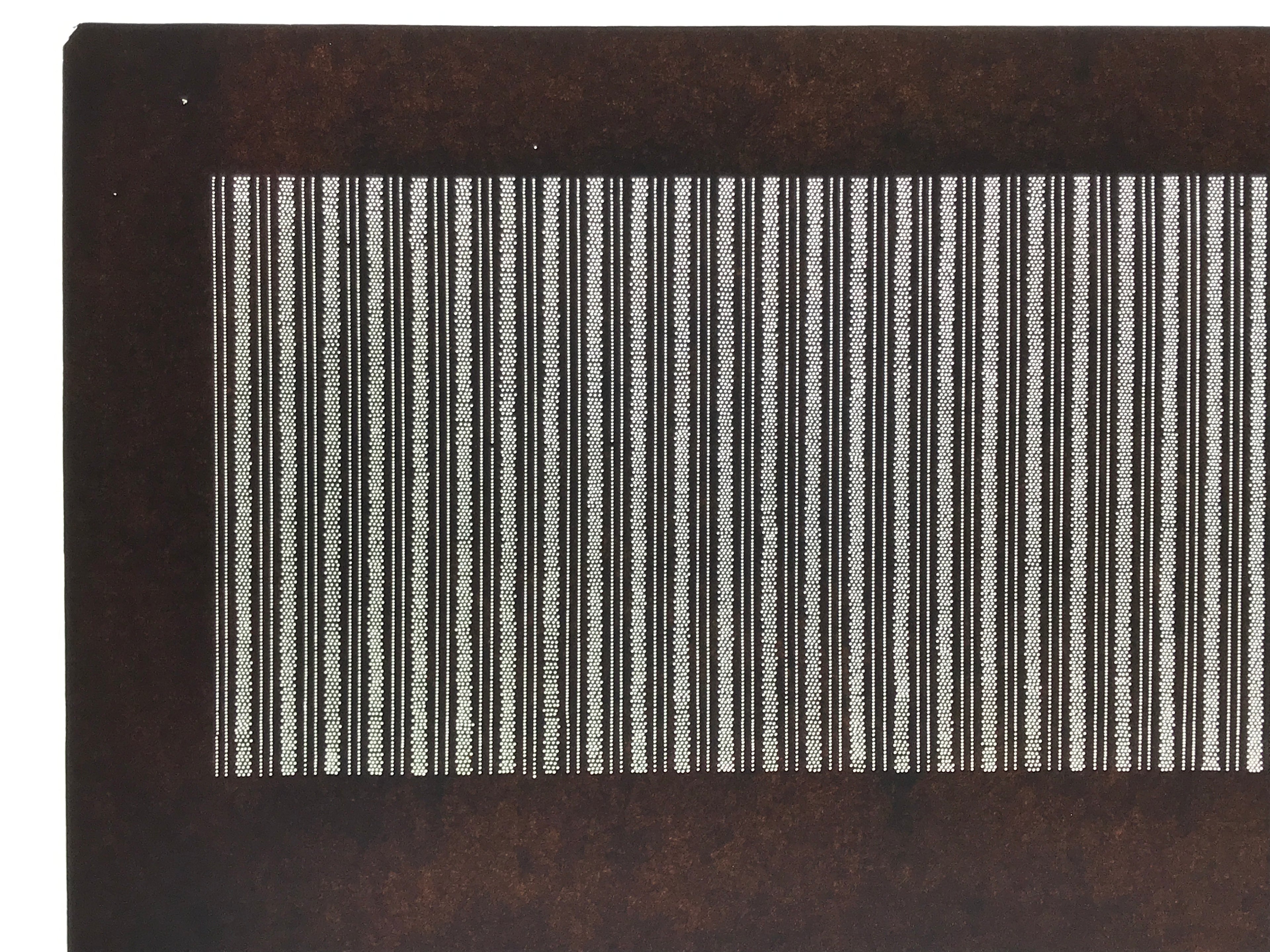 Antique Japanese Ise Katagami Paper Kimono Stencil Katazome Vertical Stripe A885