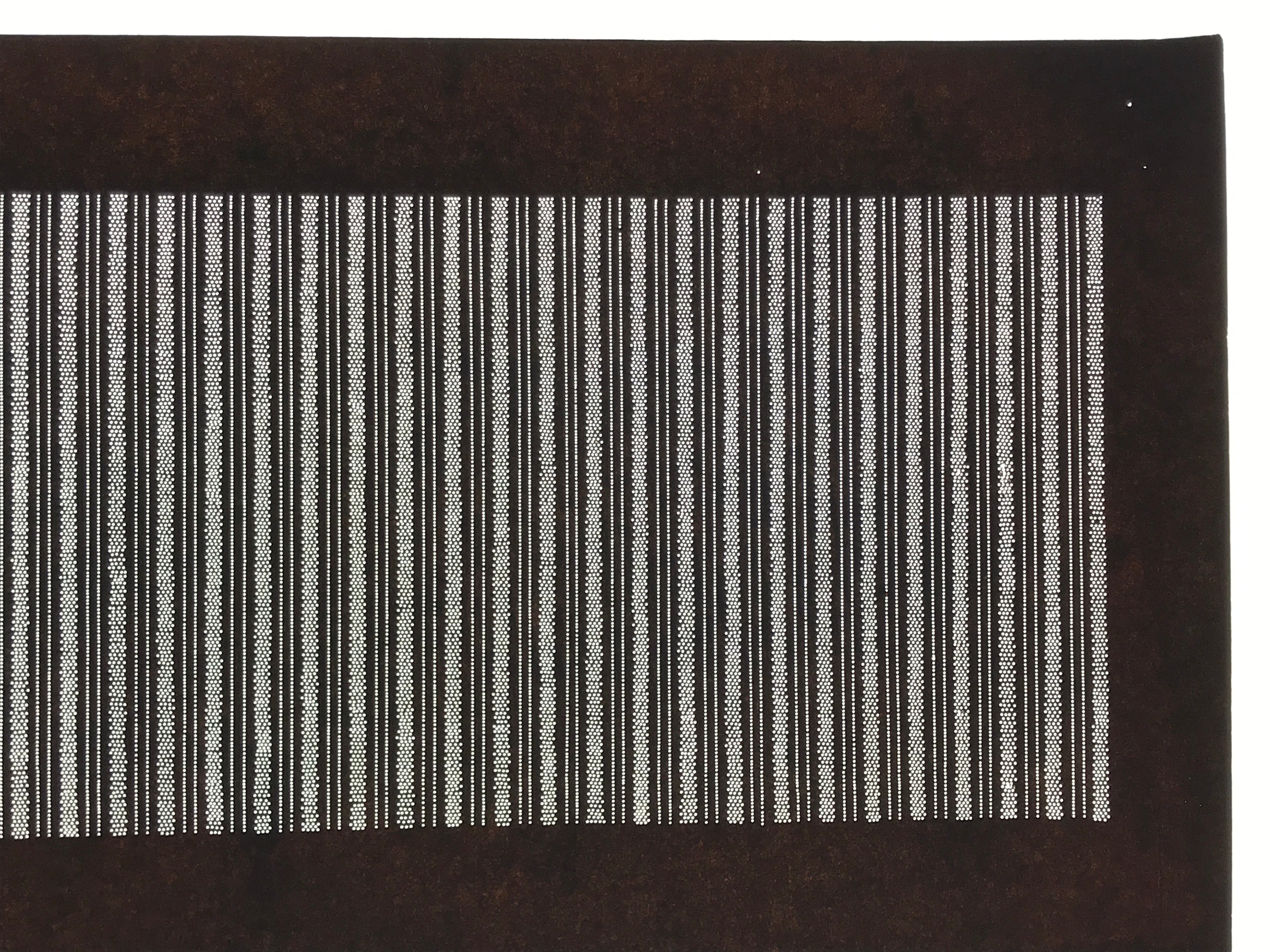 Antique Japanese Ise Katagami Paper Kimono Stencil Katazome Vertical Stripe A885