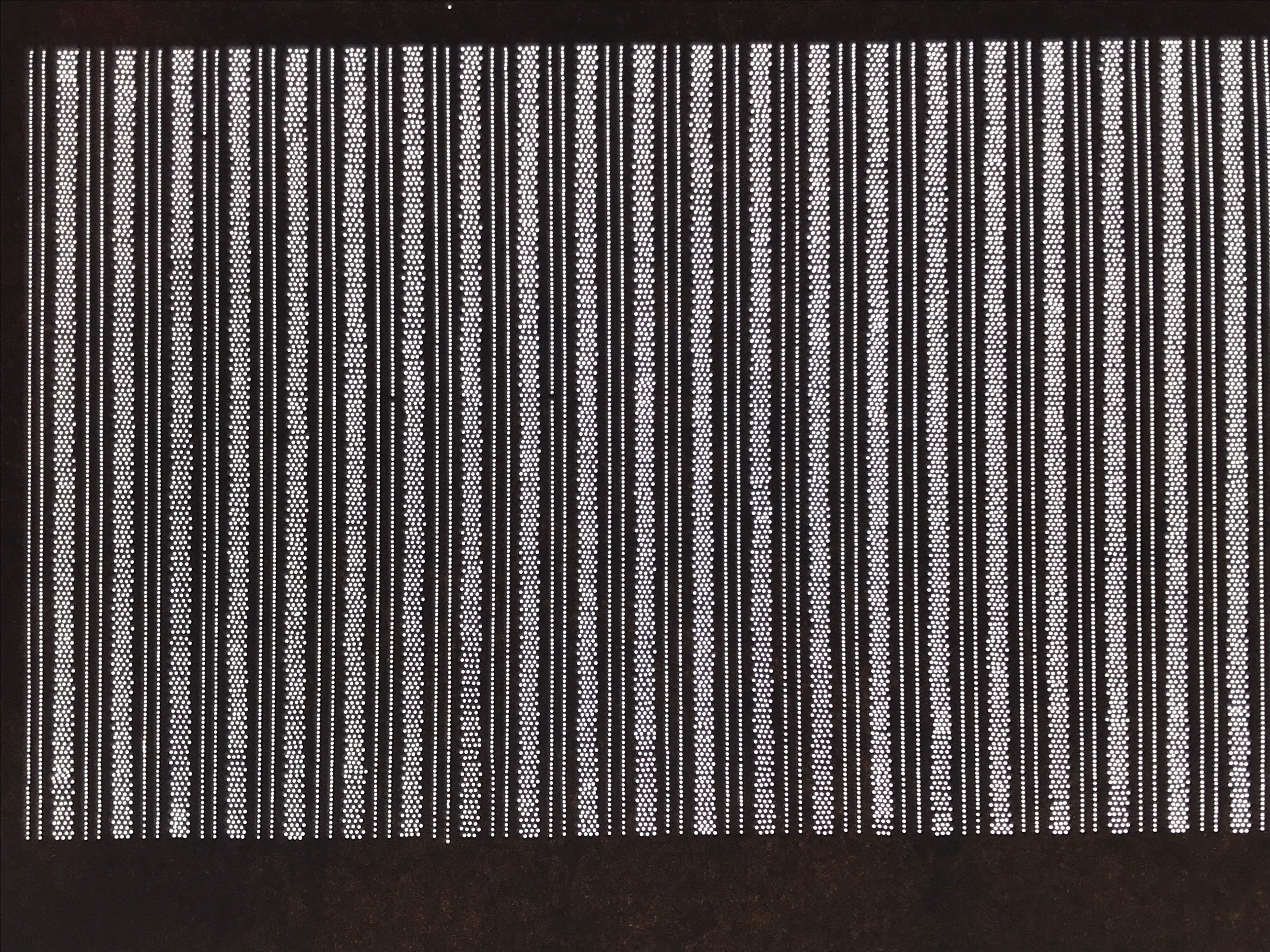 Antique Japanese Ise Katagami Paper Kimono Stencil Katazome Vertical Stripe A885