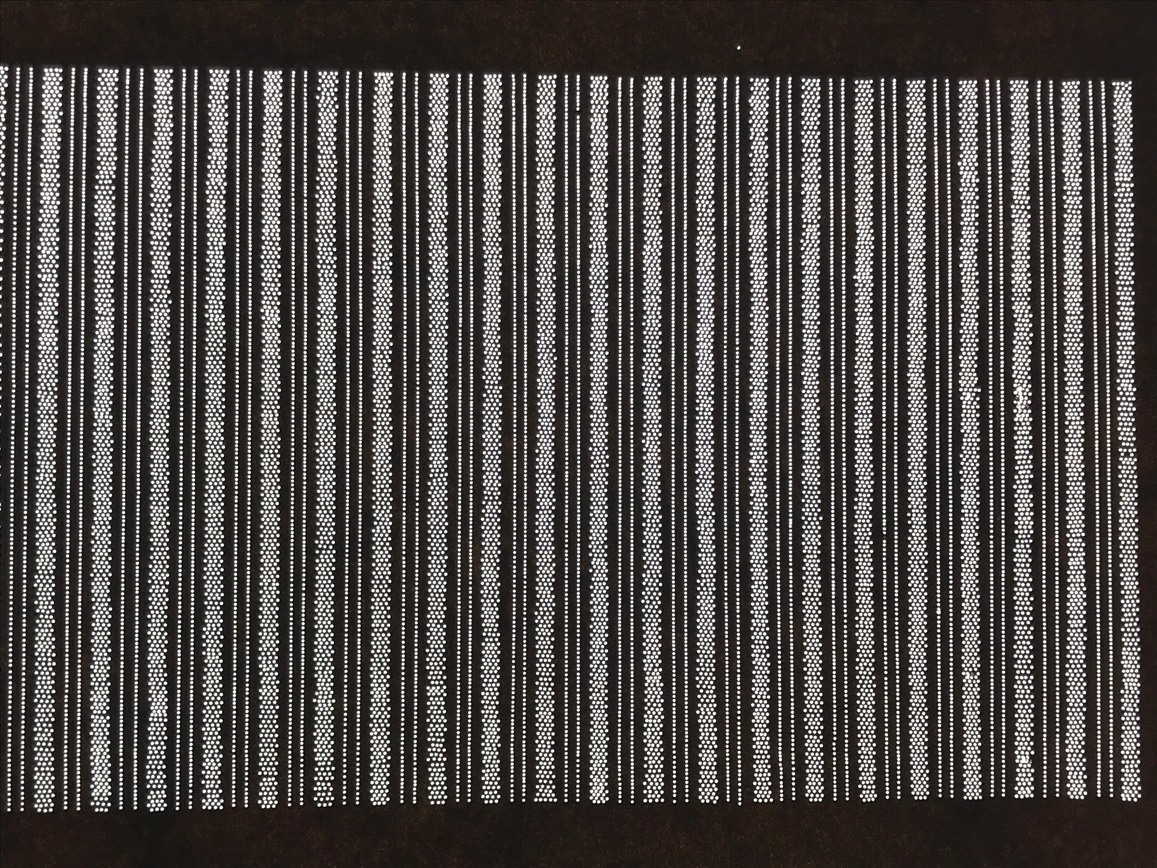 Antique Japanese Ise Katagami Paper Kimono Stencil Katazome Vertical Stripe A885