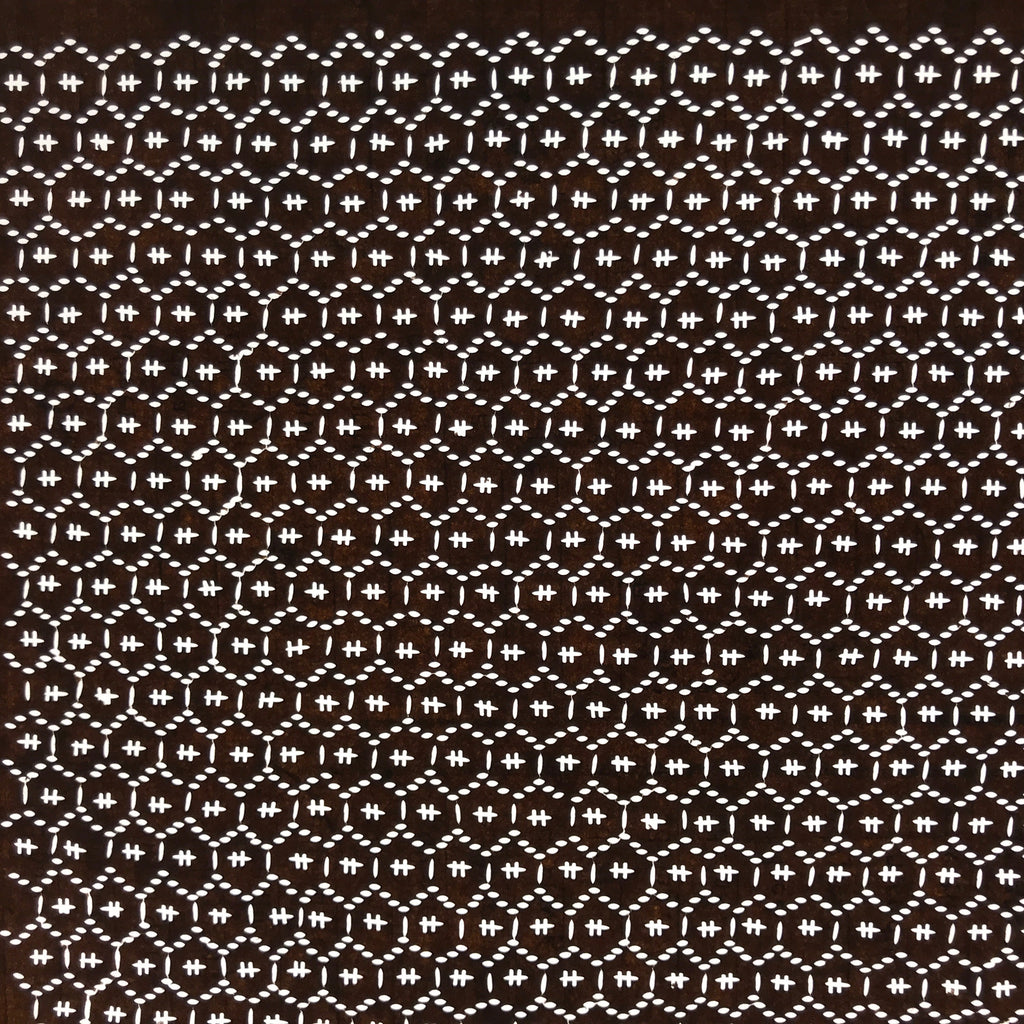 Antique Japanese Ise Katagami Paper Kimono Stencil Kikko Hexagon Shell A711