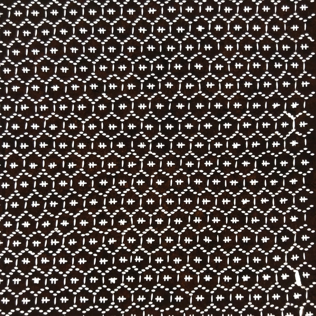 Antique Japanese Ise Katagami Paper Kimono Stencil Kikko Hexagon Shell A711