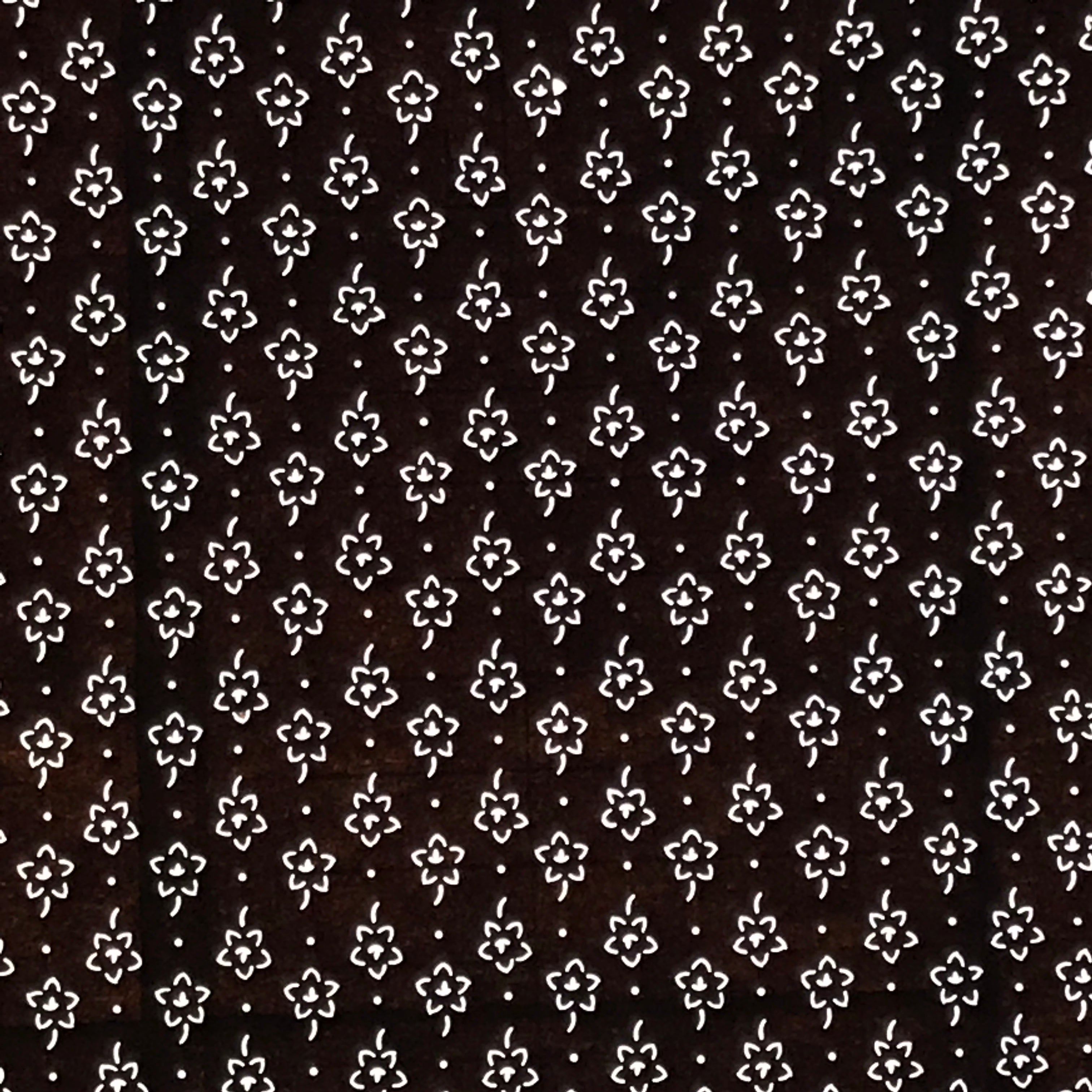 Antique Japanese Ise Katagami Paper Kimono Stencil Kikyo Bellflower Floral A859