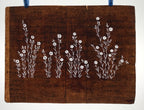 Antique Japanese Ise Katagami Paper Kimono Stencil Nadeshiko Carnations A722