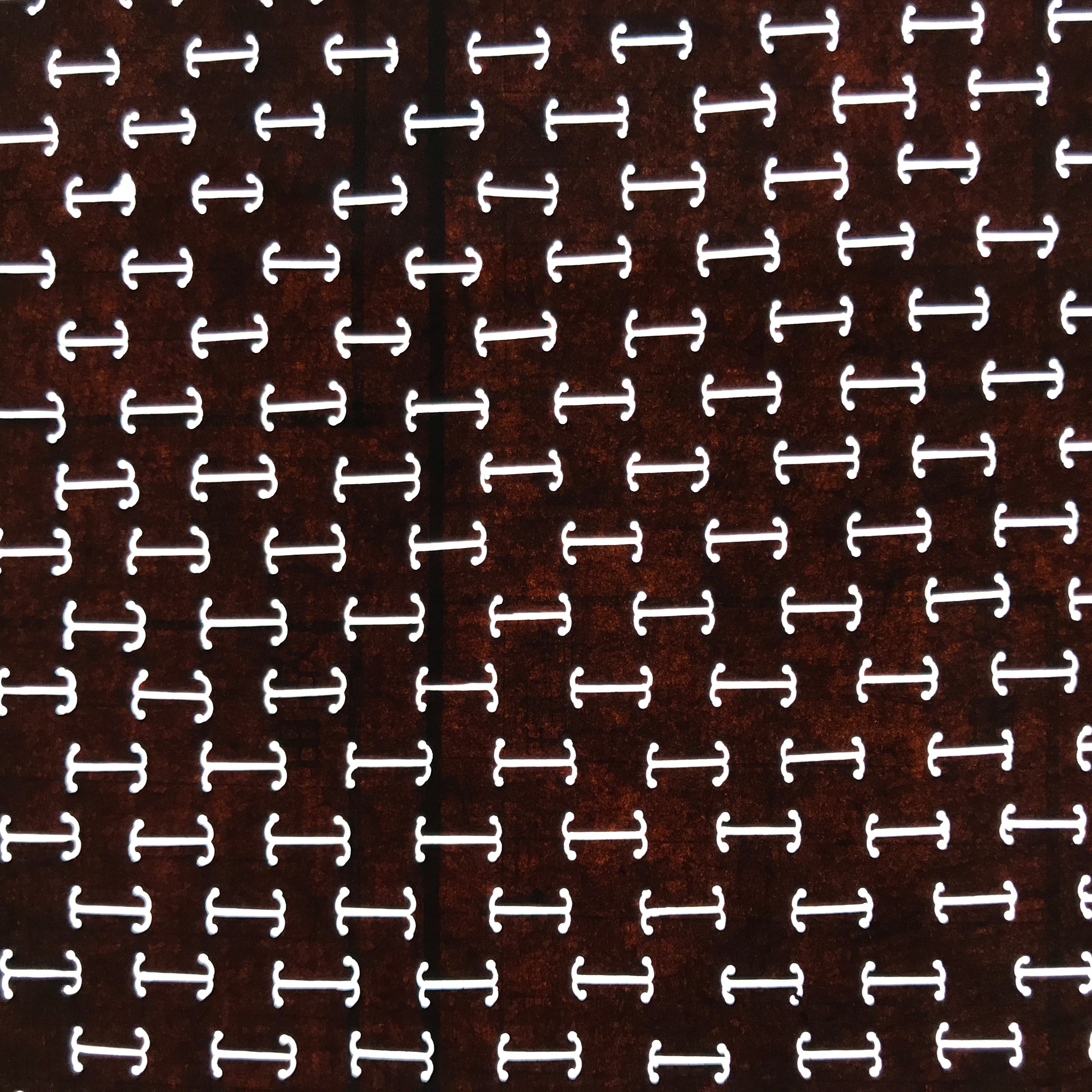 Antique Japanese Ise Katagami Paper Kimono Stencil Partial Sayagata Pattern A720