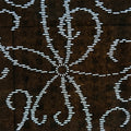 Antique Japanese Ise Katagami Paper Kimono Stencil Simple Floral Design A688