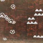 Antique Japanese Ise Katagami Paper Kimono Stencil Simple Plants Flowers A742