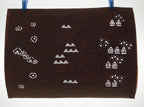 Antique Japanese Ise Katagami Paper Kimono Stencil Simple Plants Flowers A742
