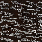 Antique Japanese Ise Katagami Paper Kimono Stencil Small Birds River Design A713