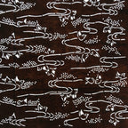Antique Japanese Ise Katagami Paper Kimono Stencil Small Birds River Design A713
