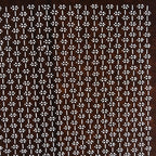 Antique Japanese Ise Katagami Paper Kimono Stencil Small Flowers Design A695