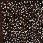 Antique Japanese Ise Katagami Paper Kimono Stencil Small Plant Pattern A694