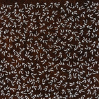 Antique Japanese Ise Katagami Paper Kimono Stencil Small Plant Pattern A694