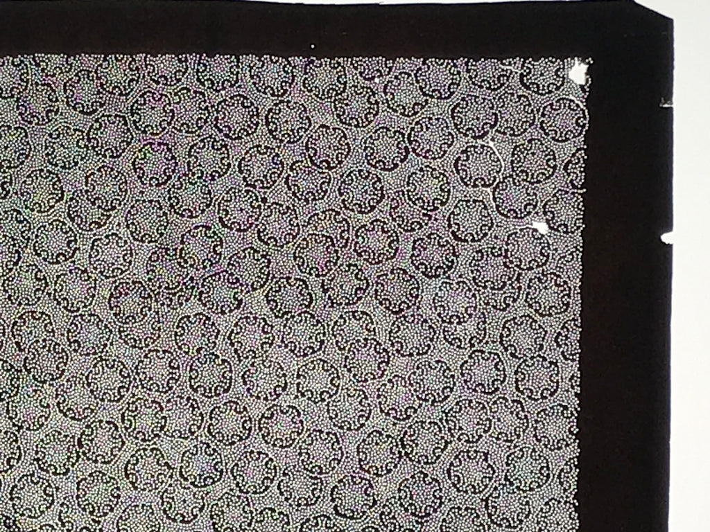 Antique Japanese Ise Katagami Paper Kimono Stencil Snowflake Yukiwa Design A832