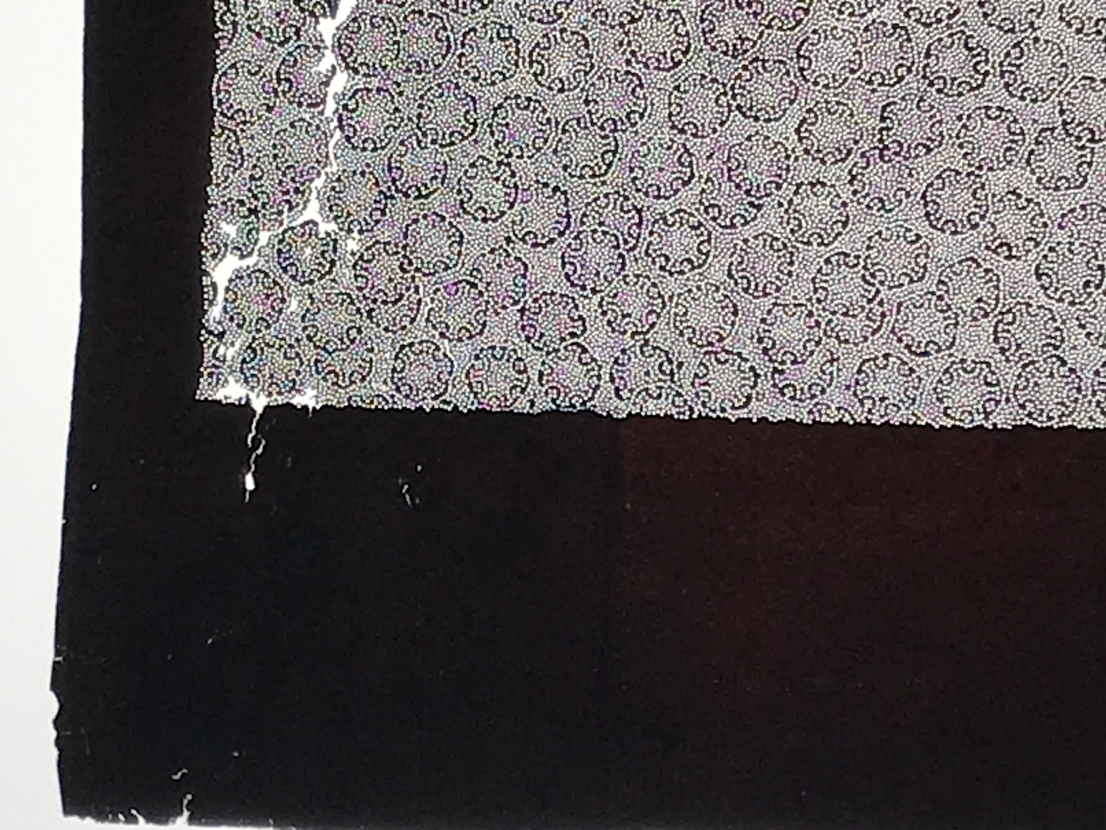 Antique Japanese Ise Katagami Paper Kimono Stencil Snowflake Yukiwa Design A832