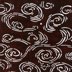 Antique Japanese Ise Katagami Paper Kimono Stencil Swirling Water Kanzemizu A739