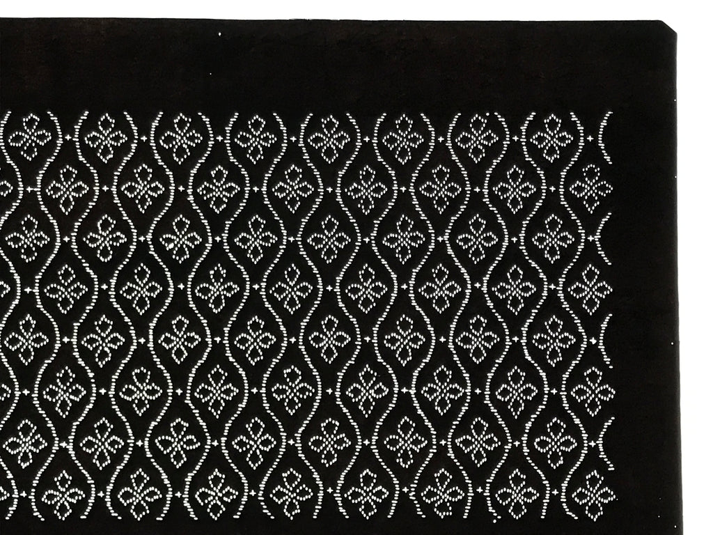 Antique Japanese Ise Katagami Paper Kimono Stencil Tatewaku Hishi Pattern A862