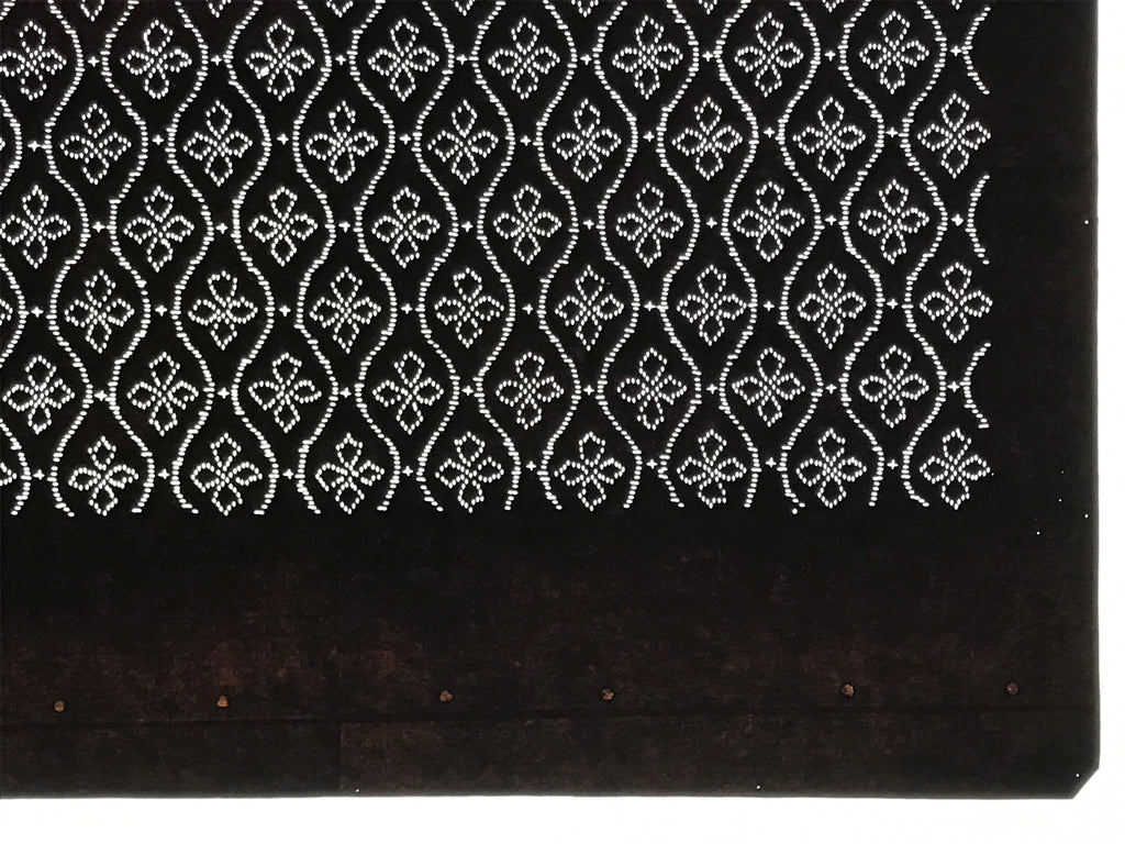 Antique Japanese Ise Katagami Paper Kimono Stencil Tatewaku Hishi Pattern A862