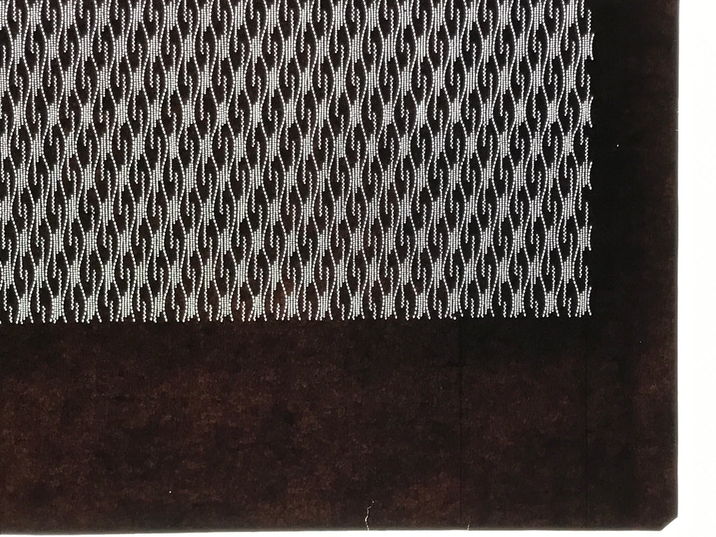 Antique Japanese Ise Katagami Paper Kimono Stencil Tatewaku Rising Steam A882