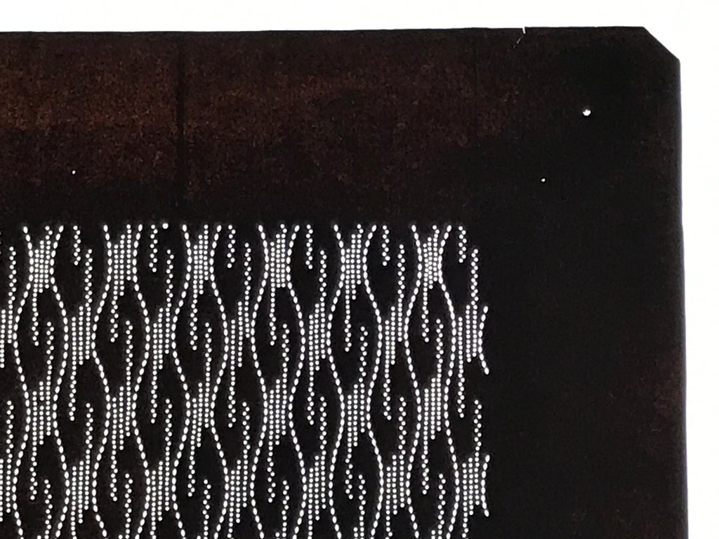 Antique Japanese Ise Katagami Paper Kimono Stencil Tatewaku Rising Steam A882