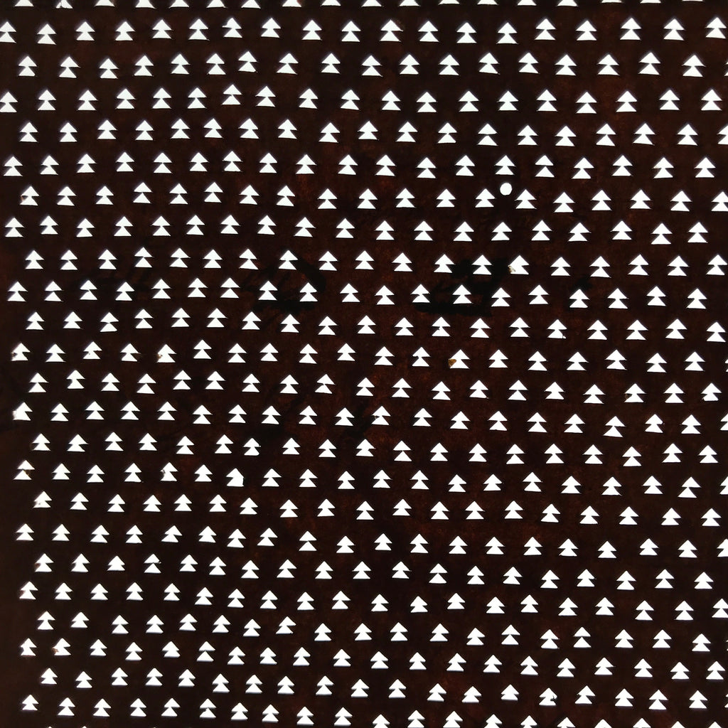 Antique Japanese Ise Katagami Paper Kimono Stencil Tree Arrow Pattern A719