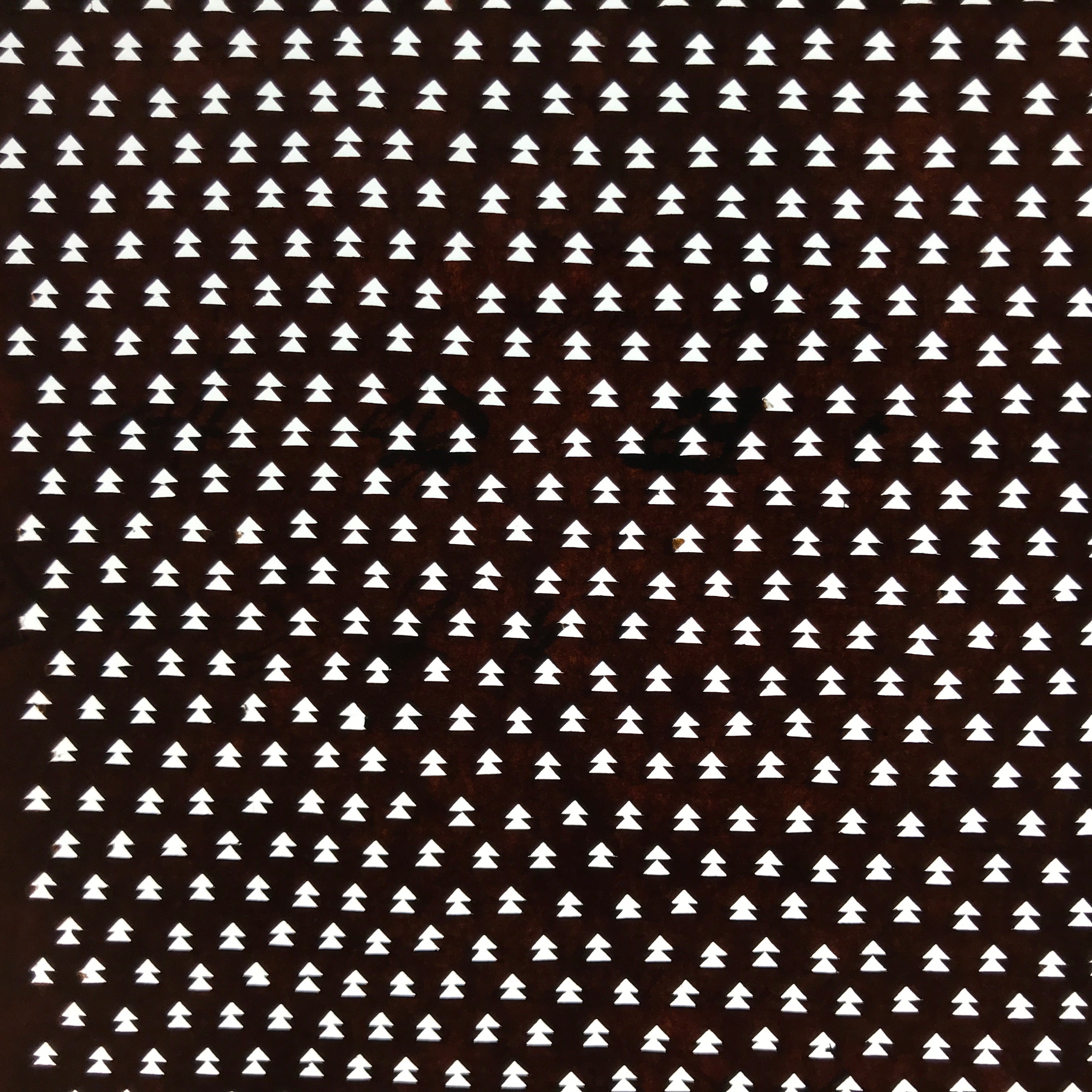 Antique Japanese Ise Katagami Paper Kimono Stencil Tree Arrow Pattern A719