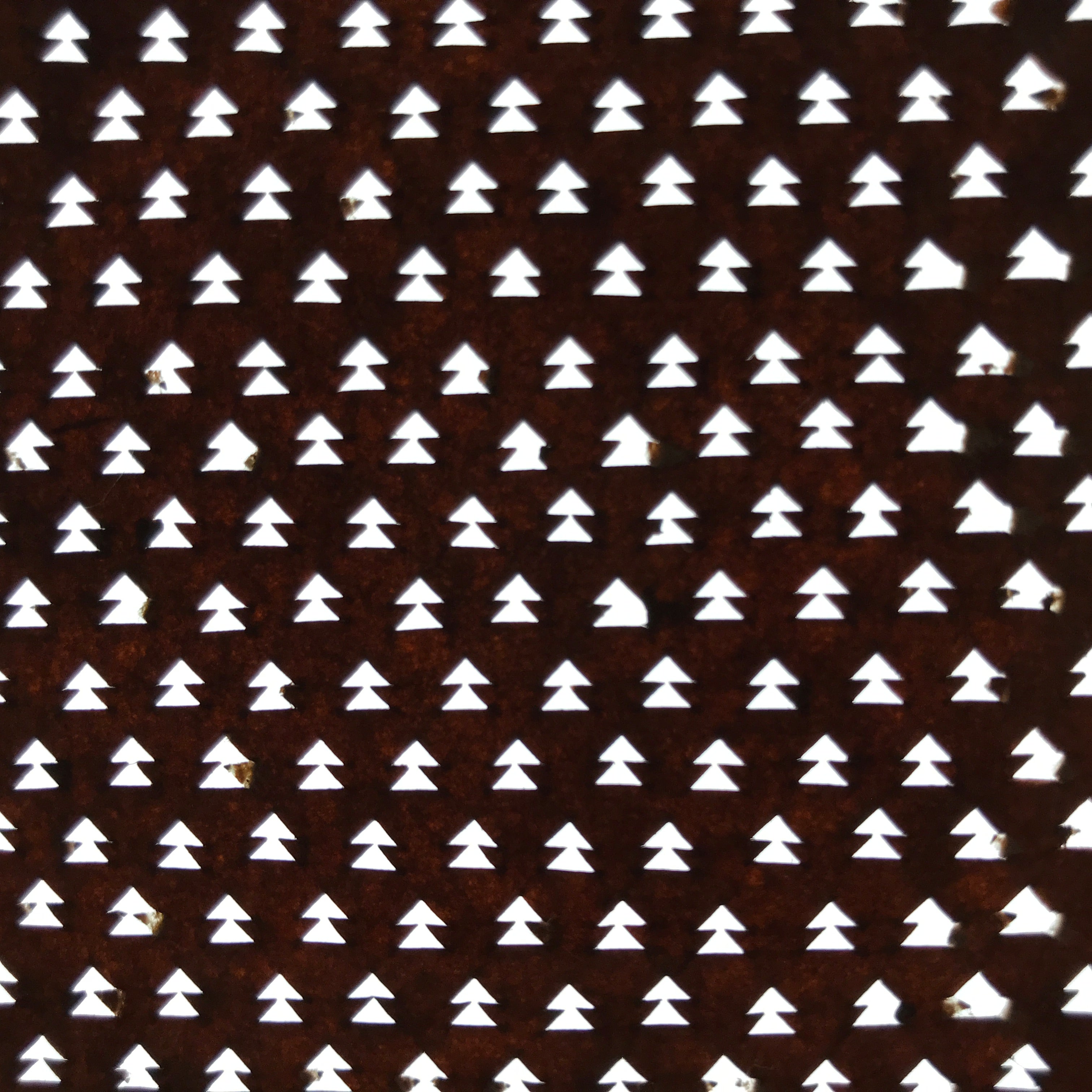 Antique Japanese Ise Katagami Paper Kimono Stencil Tree Arrow Pattern A719