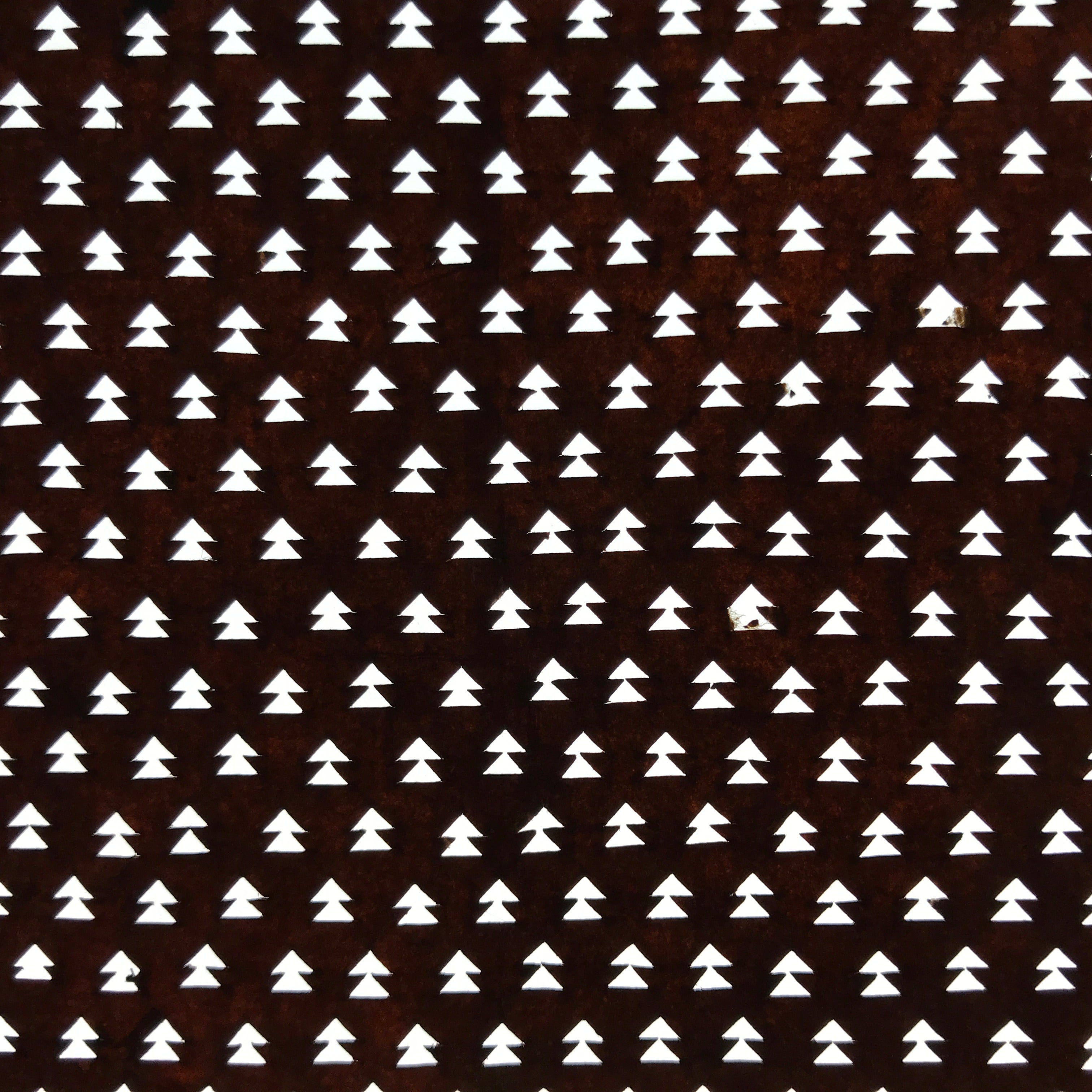 Antique Japanese Ise Katagami Paper Kimono Stencil Tree Arrow Pattern A719