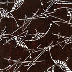 Antique Japanese Ise Katagami Paper Kimono Stencil Unique Floral Pattern A716