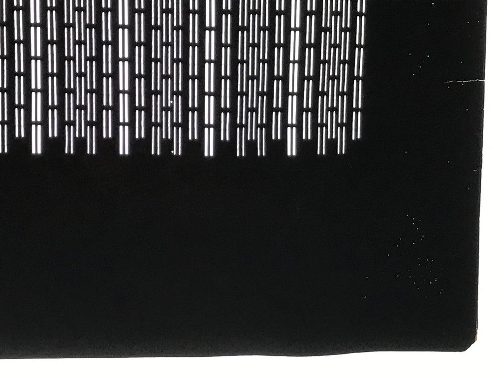 Antique Japanese Ise Katagami Paper Kimono Stencil Vertical Line Design A753