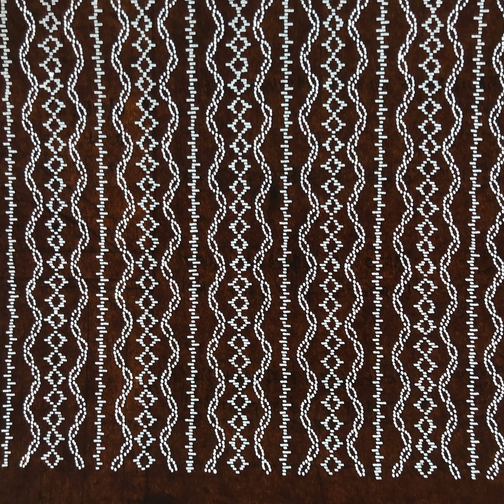 Antique Japanese Ise Katagami Paper Kimono Stencil Vertical Tatewaku Lines A708