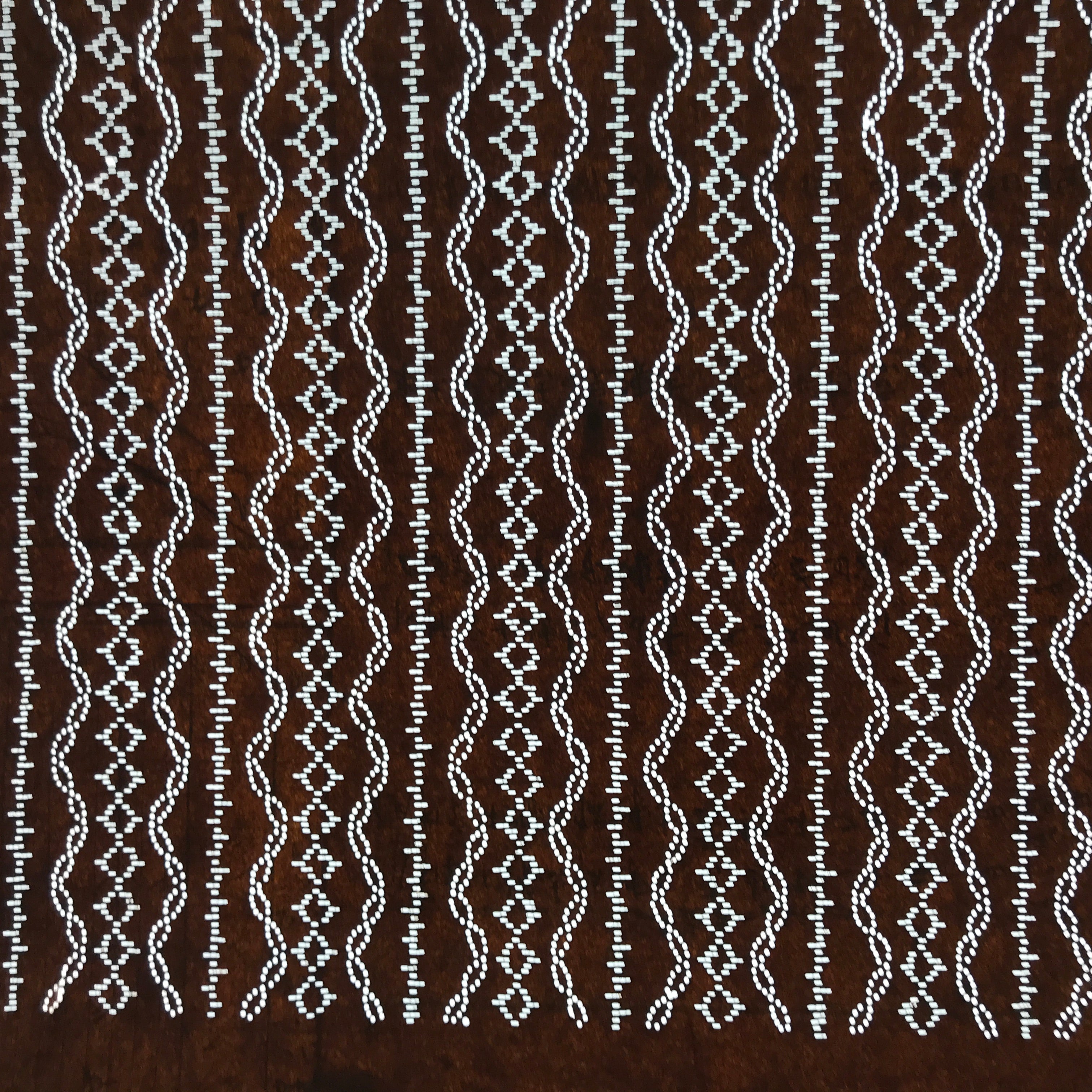 Antique Japanese Ise Katagami Paper Kimono Stencil Vertical Tatewaku Lines A708