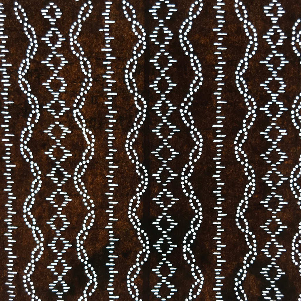 Antique Japanese Ise Katagami Paper Kimono Stencil Vertical Tatewaku Lines A708