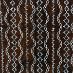 Antique Japanese Ise Katagami Paper Kimono Stencil Vertical Tatewaku Lines A708