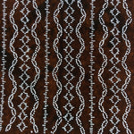 Antique Japanese Ise Katagami Paper Kimono Stencil Vertical Tatewaku Lines A708