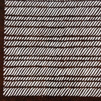 Antique Japanese Ise Katagami Paper Kimono Stencil Wavy Rope Weave Lines A737